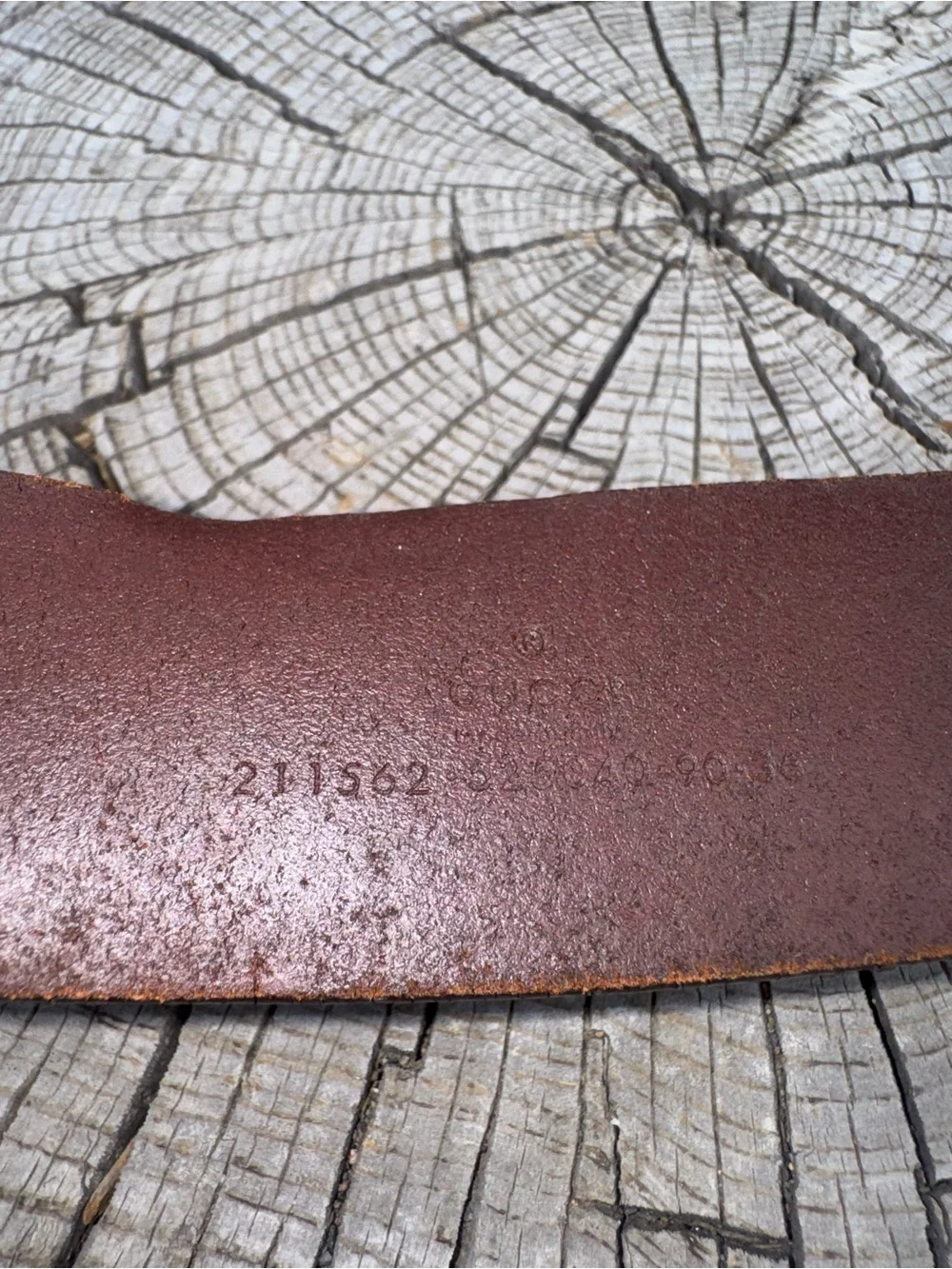Gucci Brown Leather Belt with Silver-Tone Buckle